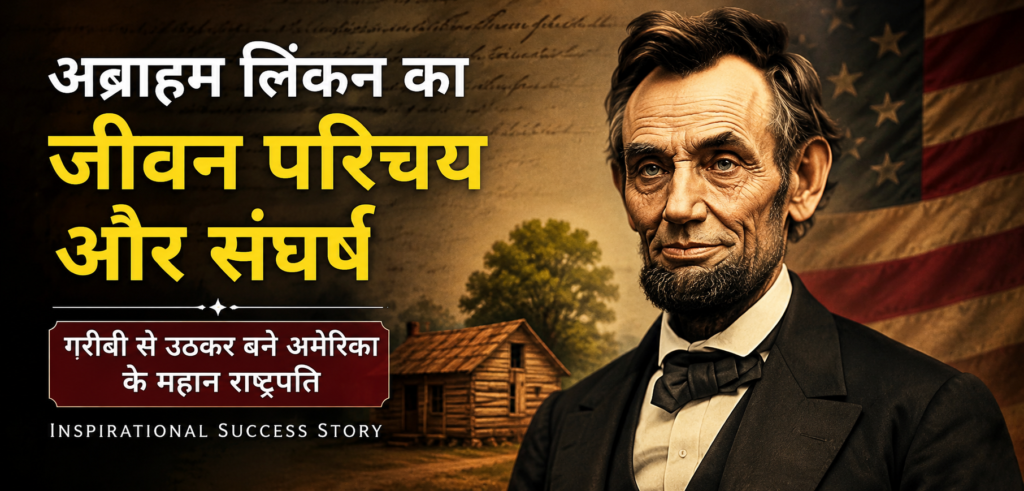 अब्राहम लिंकन का प्रेरणादायी जीवन परिचय | Inspirational Success Story अब्राहम लिंकन का जीवन परिचय और संघर्ष
