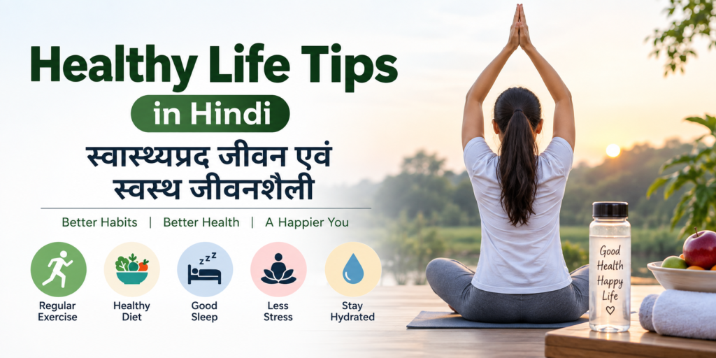 Healthy Life Tips in Hindi और स्वस्थ दैनिक दिनचर्या