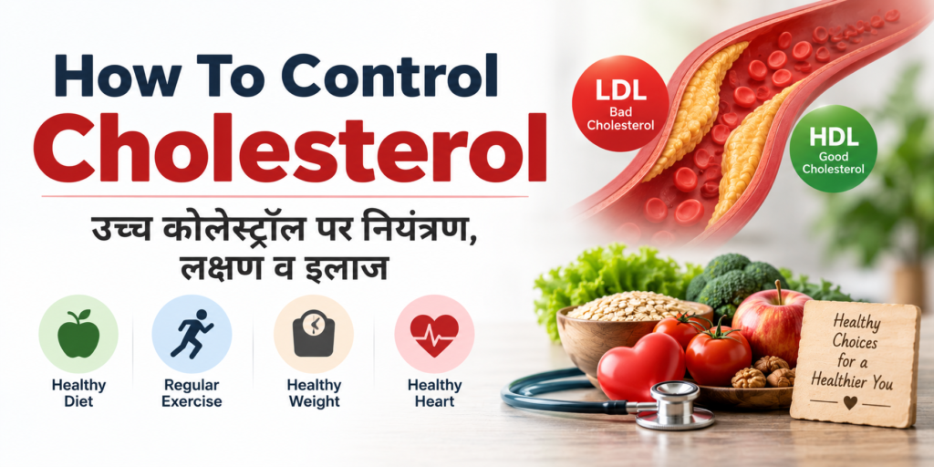 How To Control Cholesterol – कोलेस्ट्रॉल पर नियंत्रण How To Control Cholesterol – LDL HDL और High Cholesterol की जानकारी