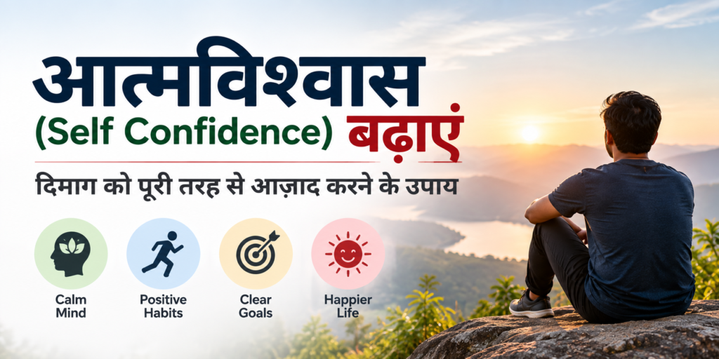 आत्मविश्वास बढाएं – दिमाग को पूरी तरह से आज़ाद करने के उपाय आत्मविश्वास बढ़ाएं और दिमाग को शांत रखने के उपाय