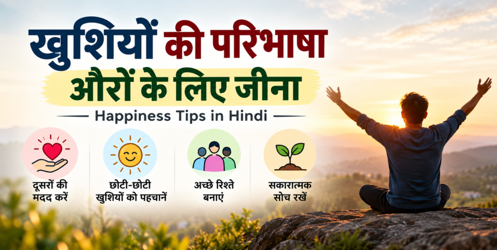 खुश रहने के तरीके: खुशियों की परिभाषा औरों के लिए जीना खुशियों की परिभाषा औरों के लिए जीना – दूसरों की मदद और छोटी खुशियों को पहचानने के तरीके