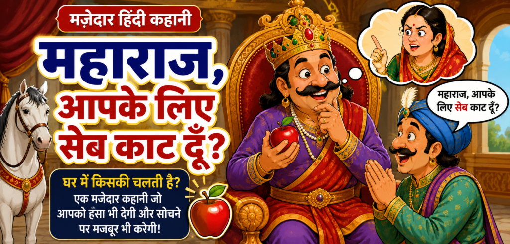 महाराज आपके लिए सेब काट दूँ हिंदी कहानी